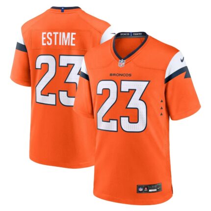 Audric Estime Denver Broncos Nike Team Game Jersey - Orange