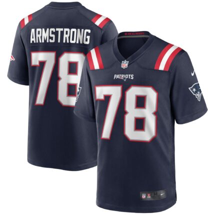 Bruce Armstrong New England Patriots Nike Game Retired Jersey - Navy