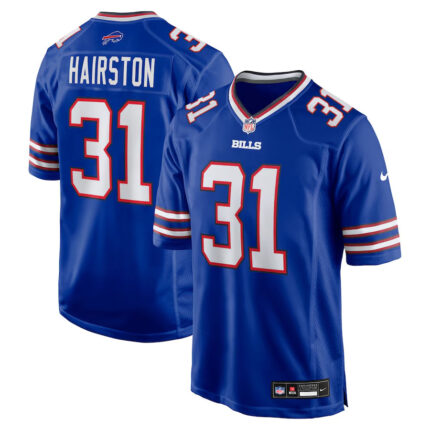 Men's Buffalo Bills Maxwell Hairston Nike Royal 2025 NFL Draft First Round Pick Game Jersey