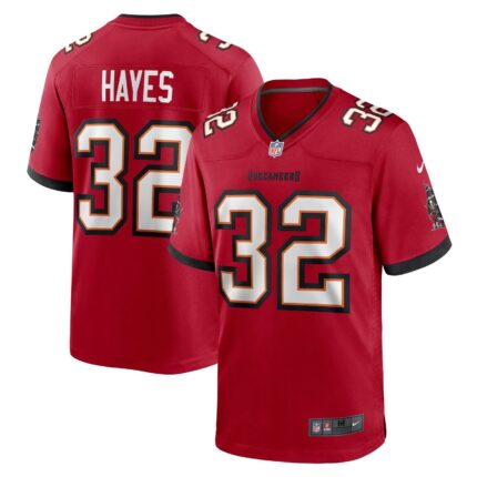Josh Hayes Tampa Bay Buccaneers Nike Game Jersey - Red