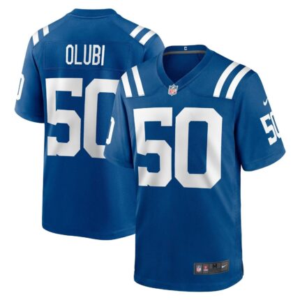 Segun Olubi Indianapolis Colts Nike Game Jersey - Royal