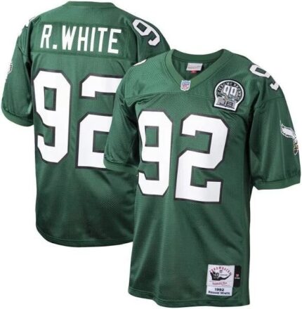 Men's Mitchell & Ness Reggie White Green Philadelphia Eagles Authentic Throwback Retired Player Jersey