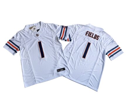 Chicago Bears 1# Justin Fields Nike Vapor F.U.S.E. Limited Jersey