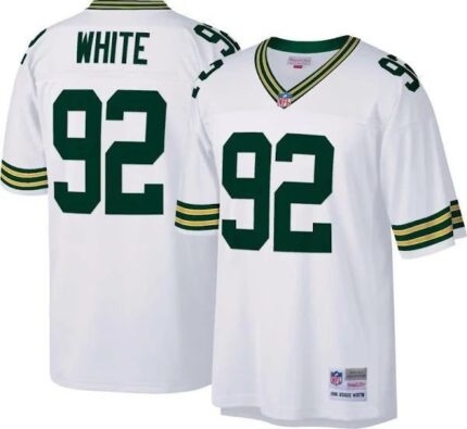 Green Bay Packers Reggie White 92 Mitchell & Ness White 1996 Nfl