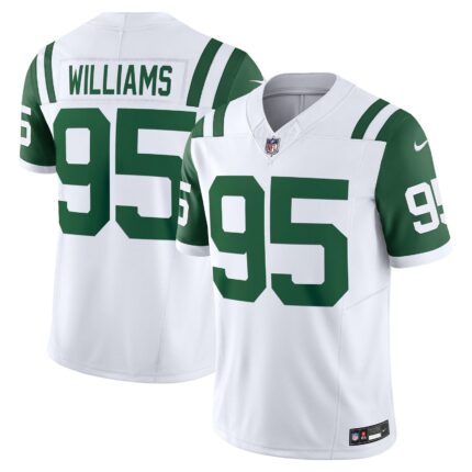 Quinnen Williams New York Jets Nike Classic Alternate Vapor F.U.S.E. Limited Jersey - White