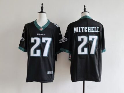 Men's Philadelphia Eagles Quinyon Mitchell Nike Jersey-Black