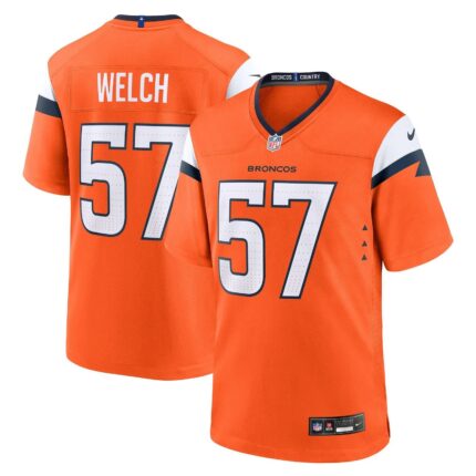 Kristian Welch Denver Broncos Nike Team Game Jersey - Orange