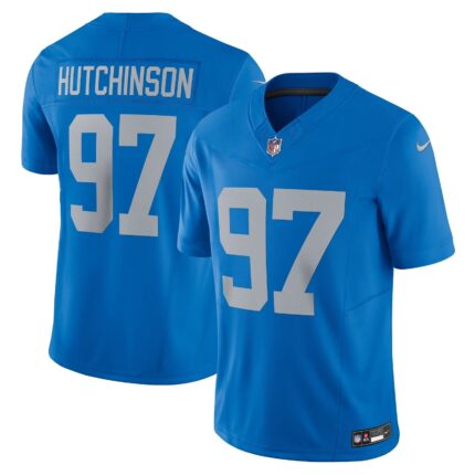 Aidan Hutchinson Detroit Lions Nike Vapor F.U.S.E. Alternate Limited Jersey - Blue