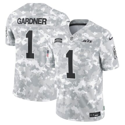 Sauce Gardner New York Jets Nike 2024 Salute to Service Limited Jersey - Arctic Camo