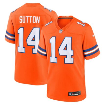 Courtland Sutton Denver Broncos Nike Mile High Collection 1977 Throwback Game Jersey - Orange