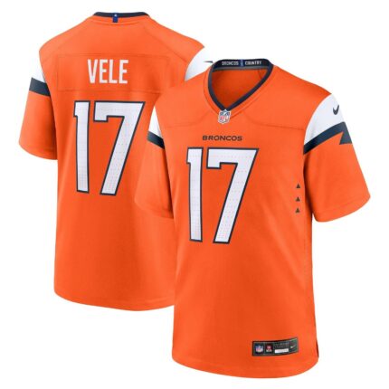 Devaughn Vele Denver Broncos Nike Team Game Jersey - Orange