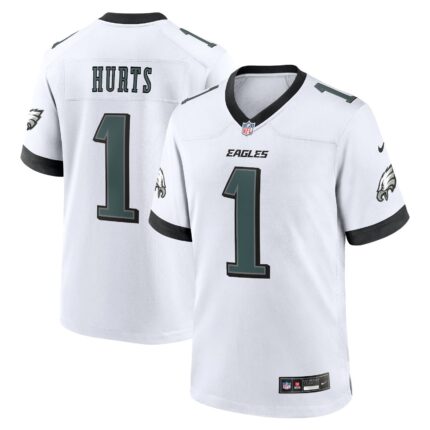 Jalen Hurts Philadelphia Eagles Nike White Game Jersey - White