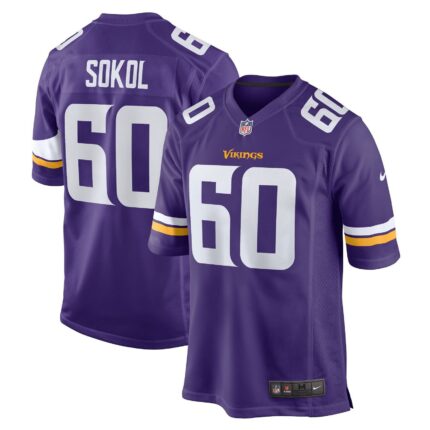 Josh Sokol Minnesota Vikings Nike Home Game Jersey - Purple