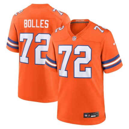 Garrett Bolles Denver Broncos Nike Mile High Collection 1977 Throwback Game Jersey - Orange