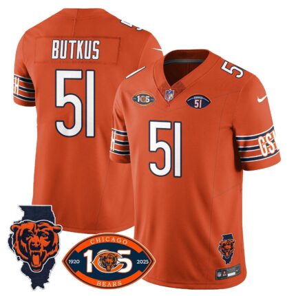 Menu2019s Chicago Bears 1920-2025 The Chicago Bears Vapor Limited Jersey u2013 All Stitched
