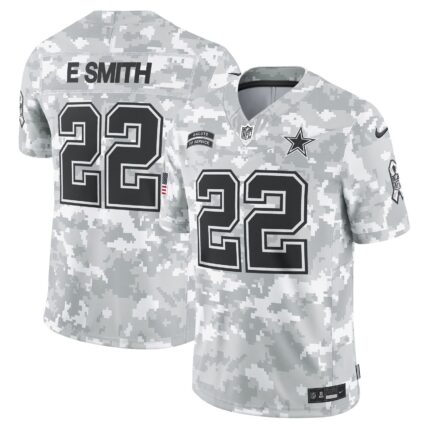 Emmitt Smith Dallas Cowboys Nike 2024 Salute to Service Retired Limited Jersey - Arctic Camo