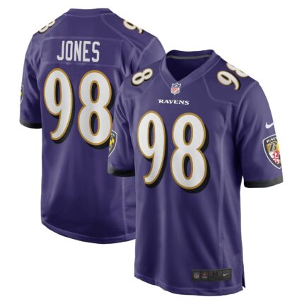 Travis Jones Baltimore Ravens Nike Game Jersey - Purple