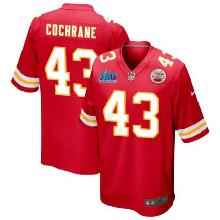 Jack Cochrane Kansas City Chiefs  Super Bowl LVII Game Jersey - Red